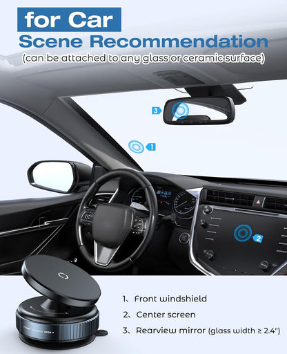 360° Vacuum Suction Mobile Holder – For Car, Desk, Windshield & More | + 1 Free Gift 🎁