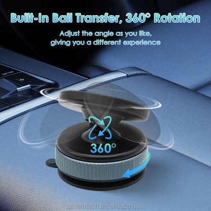 360° Vacuum Suction Mobile Holder – For Car, Desk, Windshield & More | + 1 Free Gift 🎁