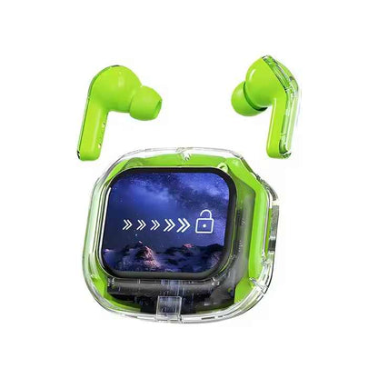 AIR MAX Wireless Earbuds Touch Screen Transparent Design ENC In-Ear Headphone Bluetooth + 1 Free Gift 🎁